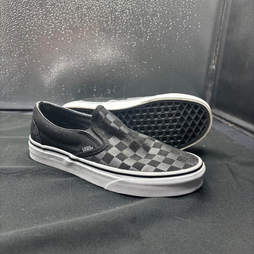 *LAST CHANCE* EVERYTHING MUST GO Vans Slip-On “Black Matte Checkerboard”